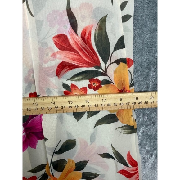 Victoria's Secret Maxi Dress Large Floral Button Up Sleeveless Sheer Y2K Vintage - Picture 10 of 11